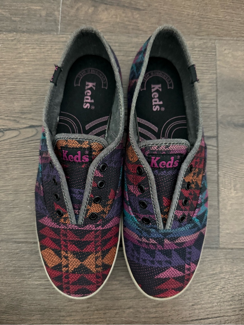 Classic Keds Multicolor Aztec Slip-On Sneakers
